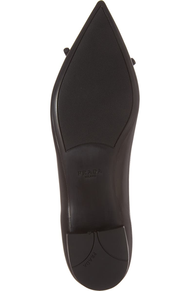 Prada Pointy Toe Flat, Alternate, color,