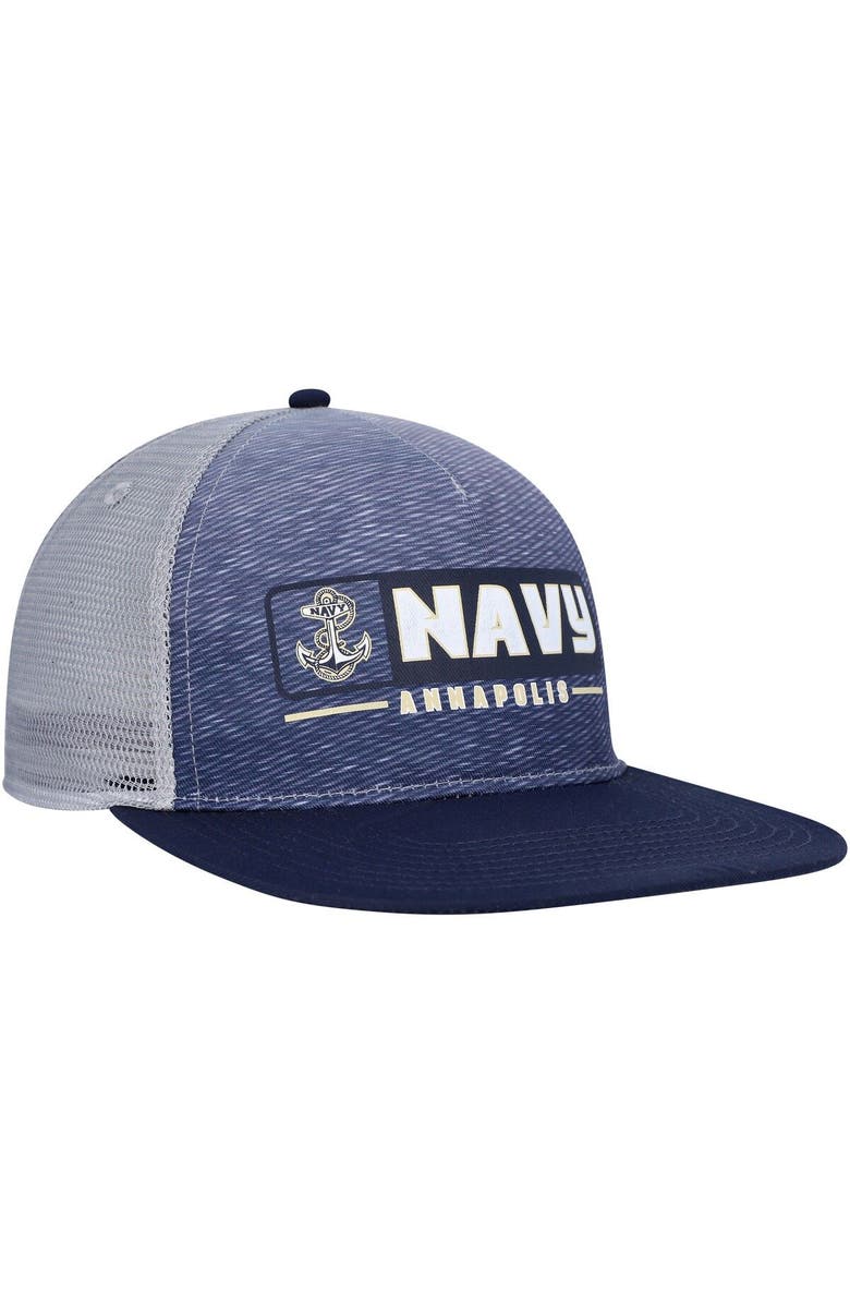 COLOSSEUM Men's Colosseum  Navy/Gray Navy Midshipmen Snapback Hat, Alternate, color, Navy