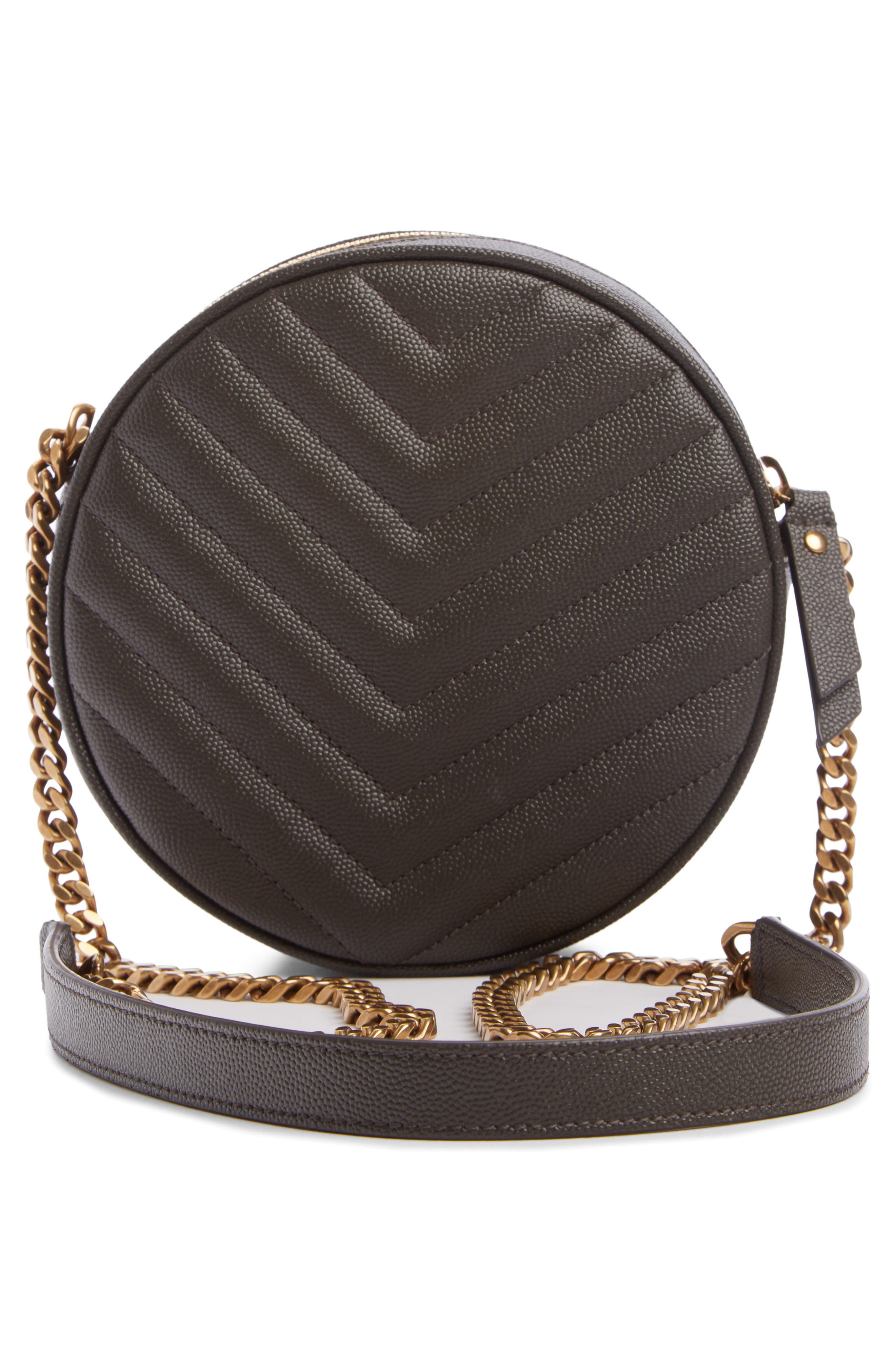 Vinyle Matelassé Leather Crossbody Bag, Alternate, color, PEBBLE