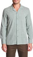 PAISLEY & GRAY Parker Trim Fit Linen Blend Button-Up Shirt