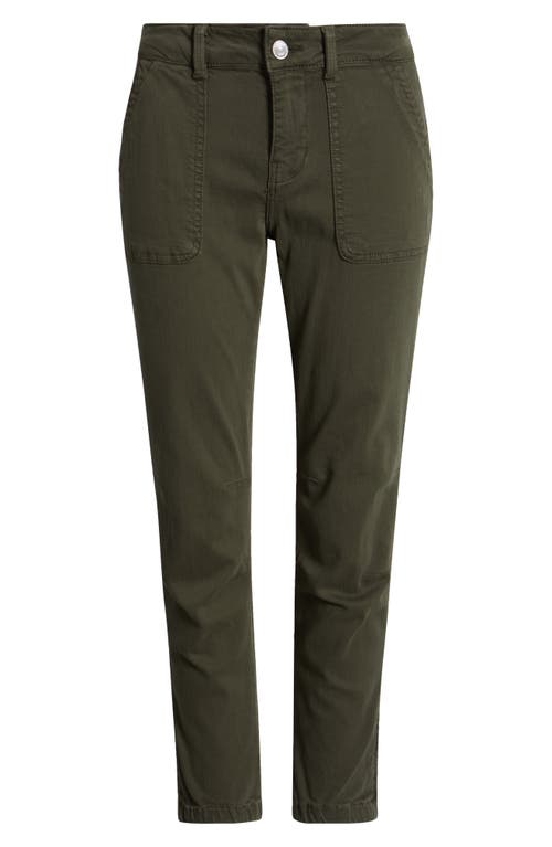 Mavi Jeans Ivy Twill Pants In Military Green Flex