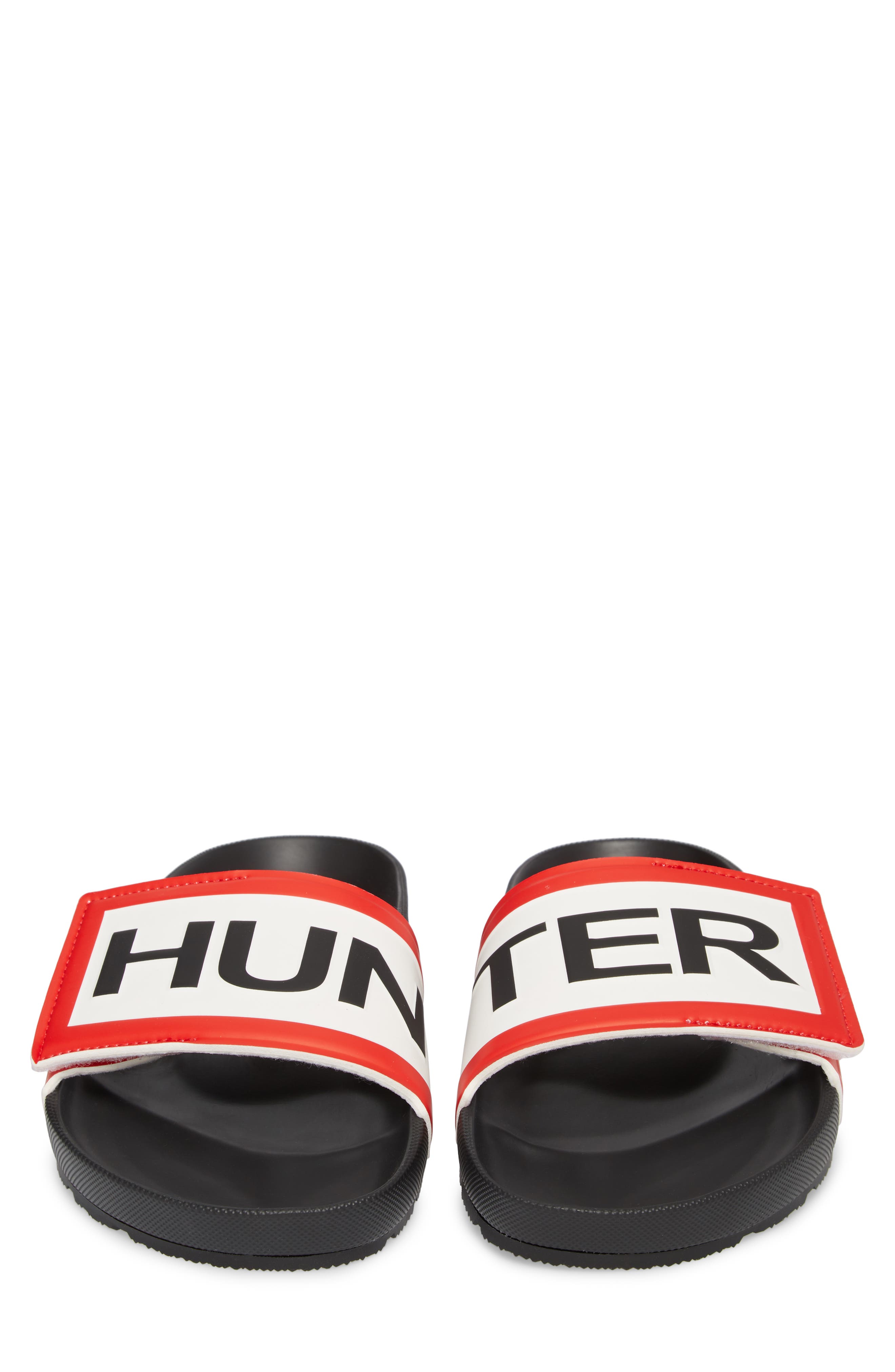 Hunter Original Adjustable Logo Slide Sandal, Alternate, color, 