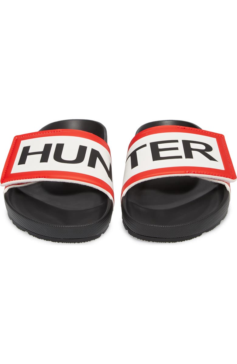 Hunter Original Adjustable Logo Slide Sandal, Alternate, color,