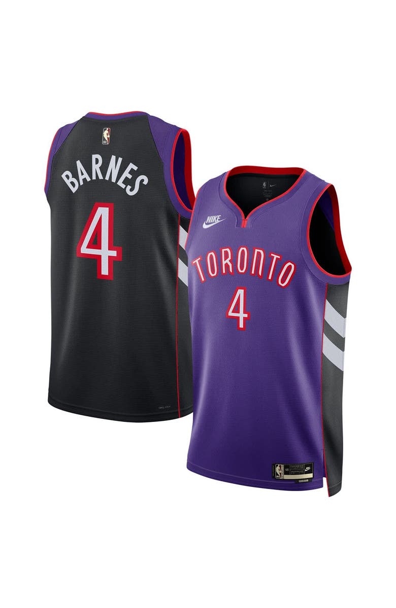 Nike Unisex Nike Scottie Barnes Purple Toronto Raptors 2024/25 Swingman Jersey - Classic Edition, Alternate, color, 