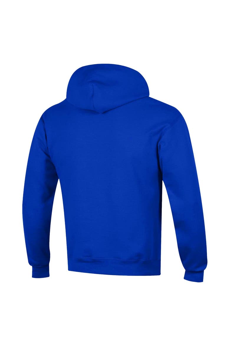 Men's Champion Royal New York Knicks Arch Logo Powerblend Fleece Hoodie, Alternate, color, Royal