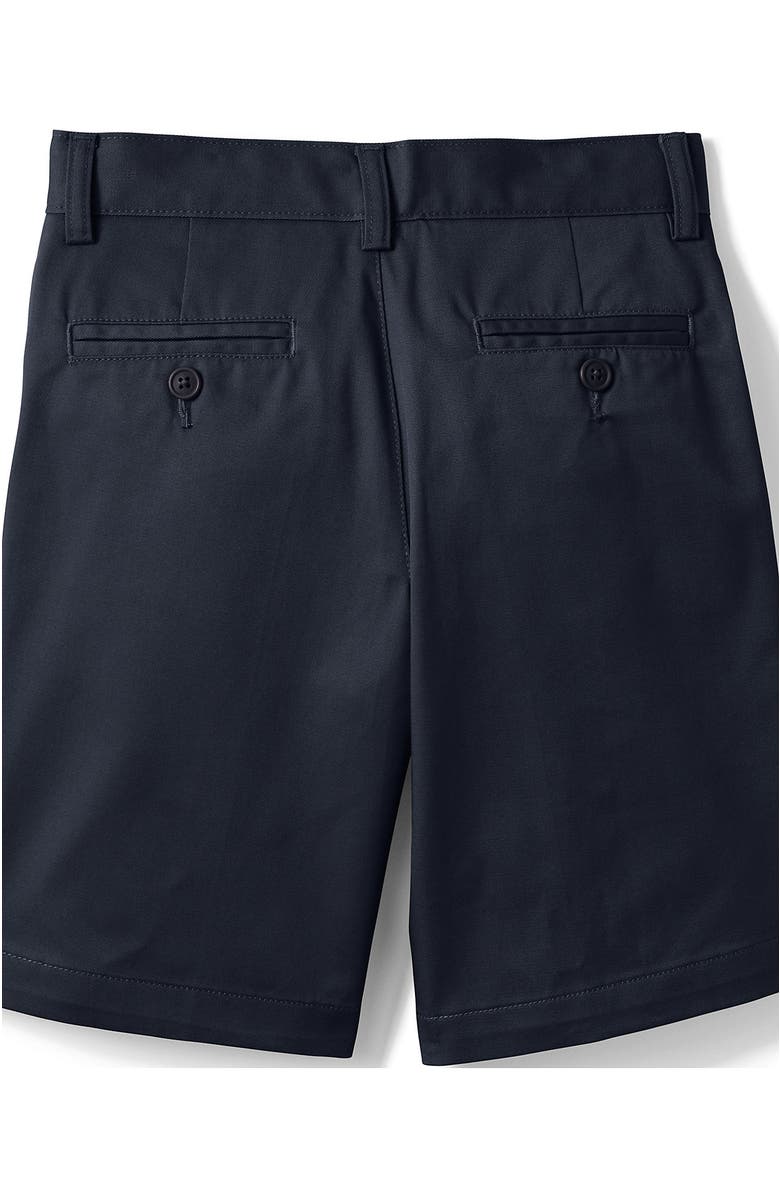 Lands' End Boys Plain Front Blend Chino Shorts, Alternate, color, Classic Navy