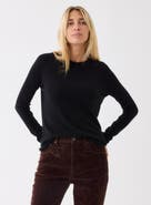 Majestic Filatures 100% Machine Washable Cashmere Long Sleeve Crewneck T-Shirt