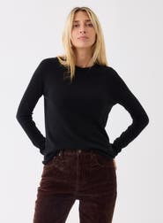 Majestic Filatures 100% Machine Washable Cashmere Long Sleeve Crewneck T-Shirt