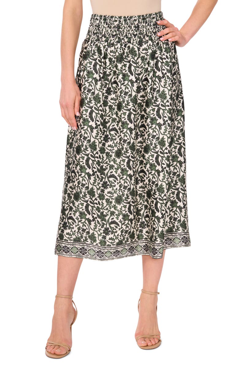 Two by Vince Camuto Smocked Waist Skirt, Main, color, 