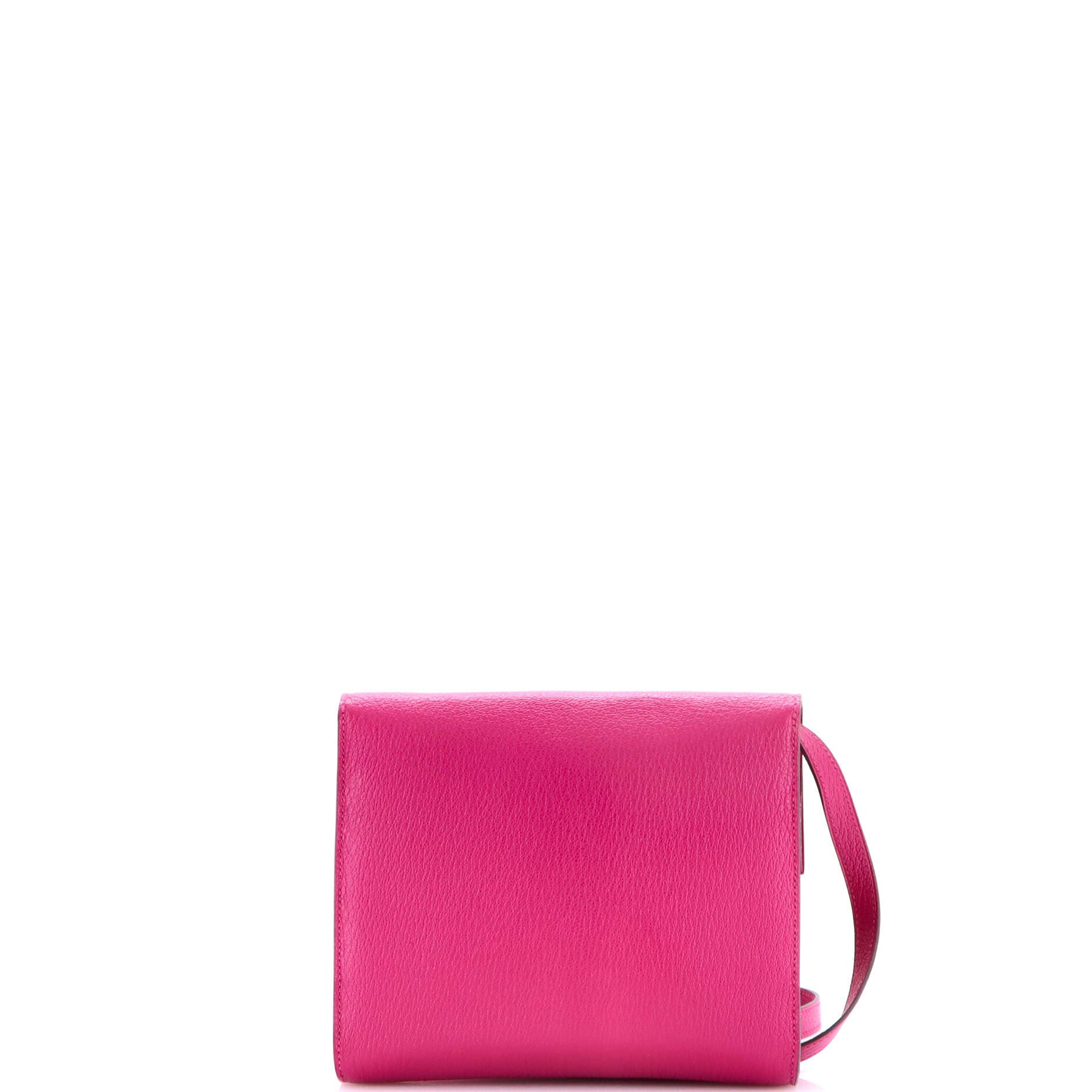 Pre-Owned Hermes Clic Wallet on Strap Chevre Mysore 16, Alternate, color, Rose Pourpre