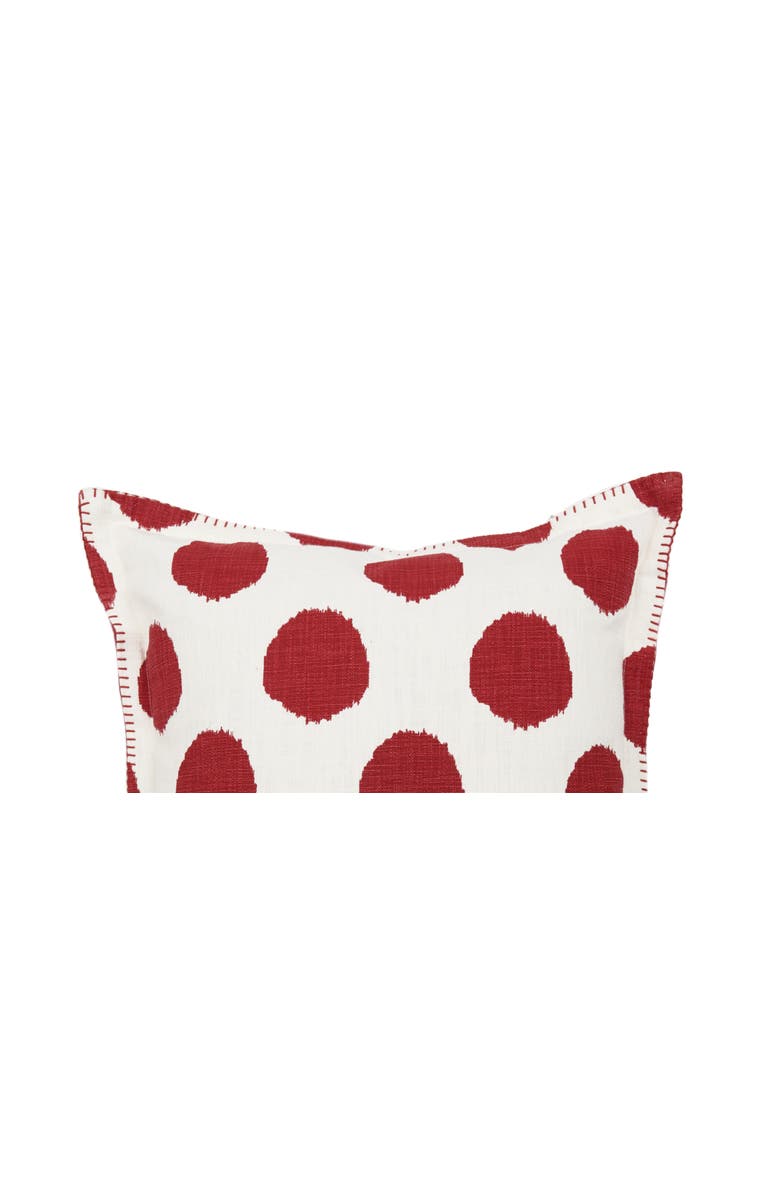 carol & frank Ruby Dot Printed Throw Pillow, 20" x 20", Alternate, color, Red