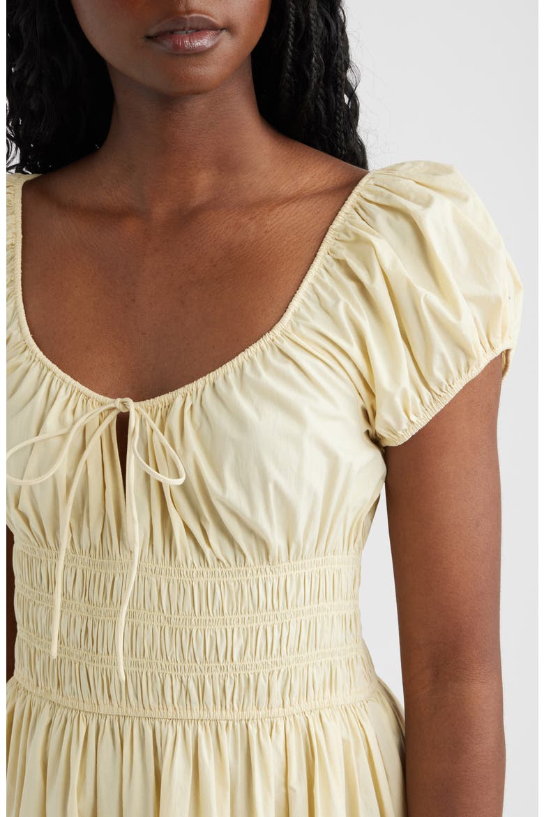 Quinn Organic Cotton Poplin Maxi Dress, Alternate, color, BUTTERCREAM