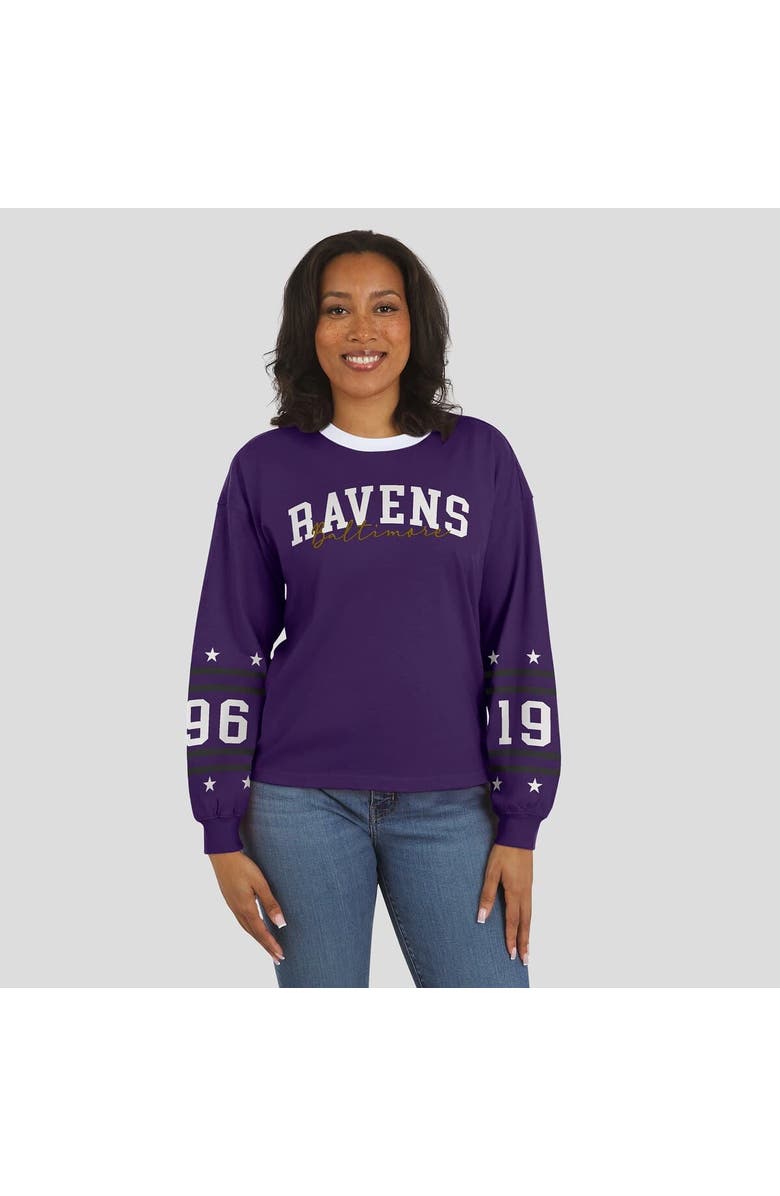 WEAR by Erin Andrews Women's WEAR by Erin Andrews Purple Baltimore Ravens Sport Long-Sleeve T-Shirt, Alternate, color, Purple