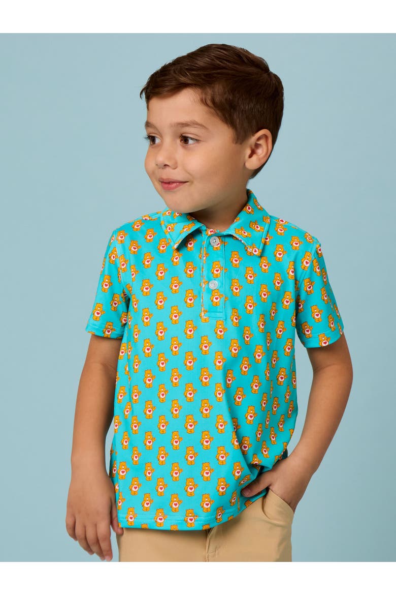 Care Bears Knit Short Sleeve Performance Polo, Alternate, color, Tender Heart Care Bears