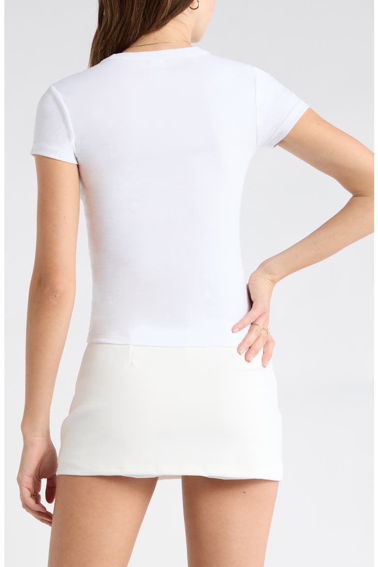 Short Sleeve Baby Tee, Alternate, color, WHITE