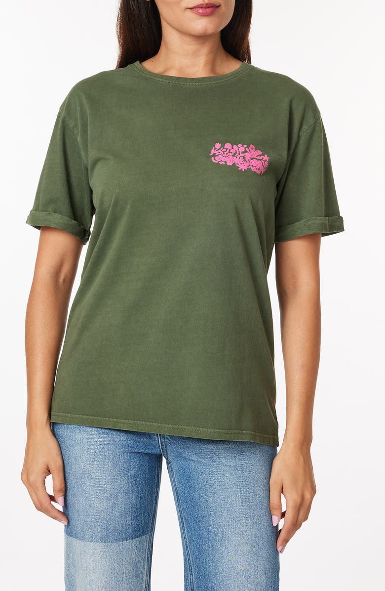 Scotch & Soda Relaxed Fit Roll Cuff Graphic T-Shirt, Main, color,