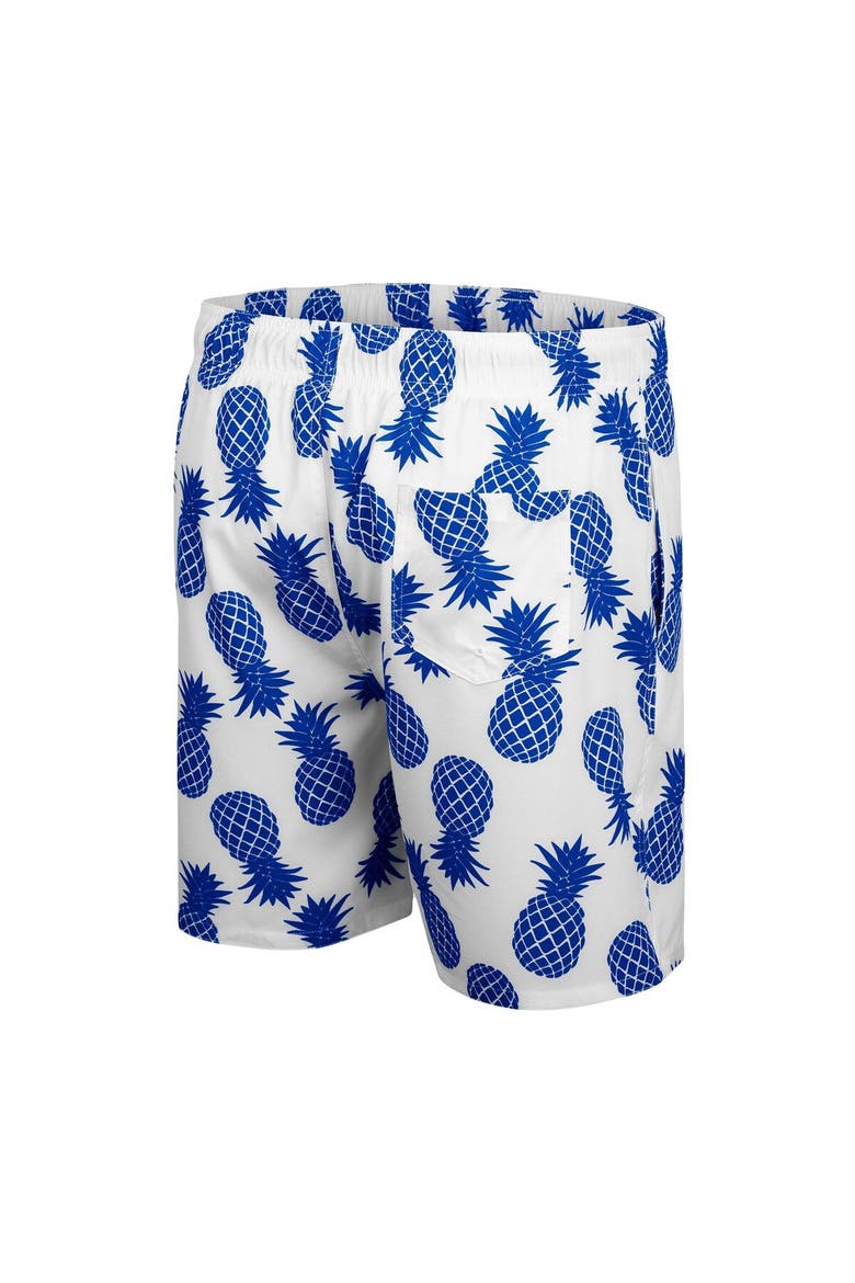 Men's Colosseum White Air Force Falcons Pineapples Swim Shorts, Alternate, color, White