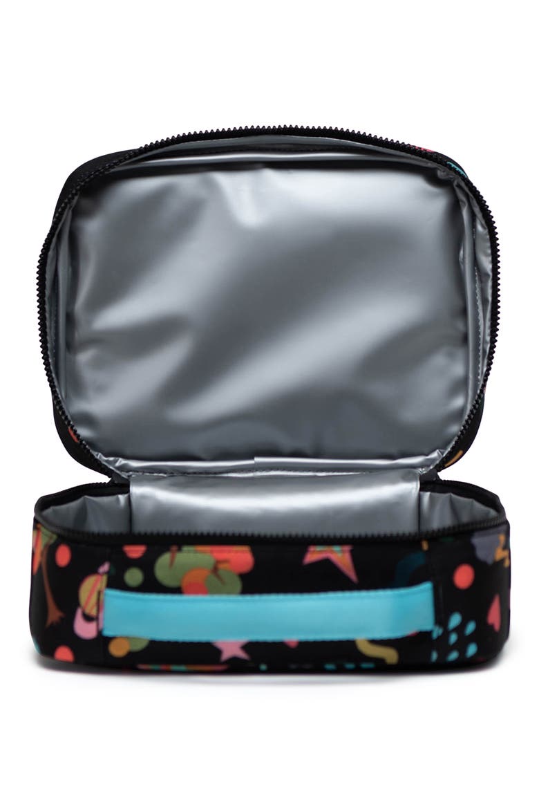 Kids' Pop Quiz Lunch Box, Alternate, color, SCRAPBOOK BLACK