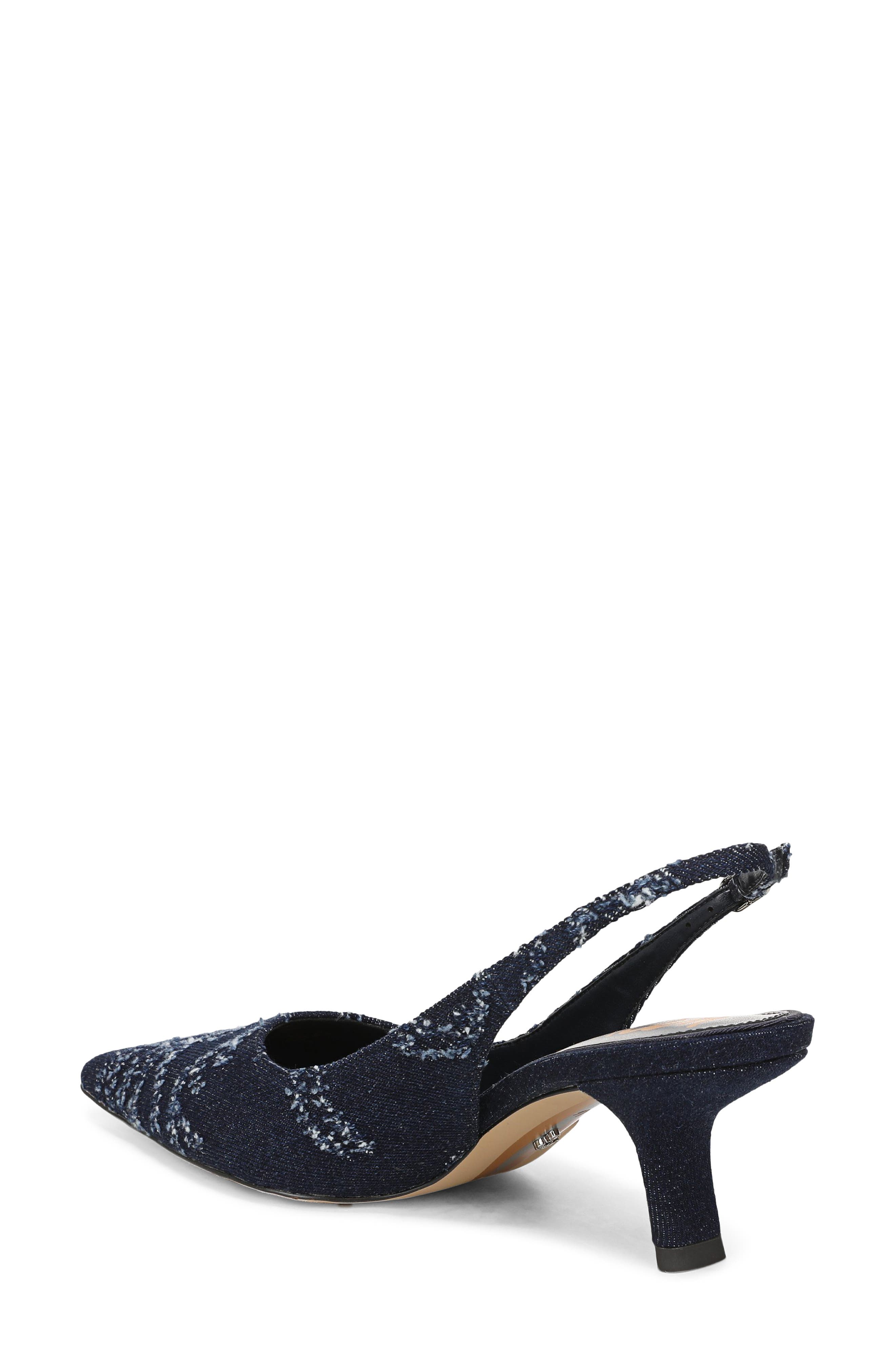 Bianka Slingback Pointed Toe Pump, Alternate, color, HUDSON NAVY