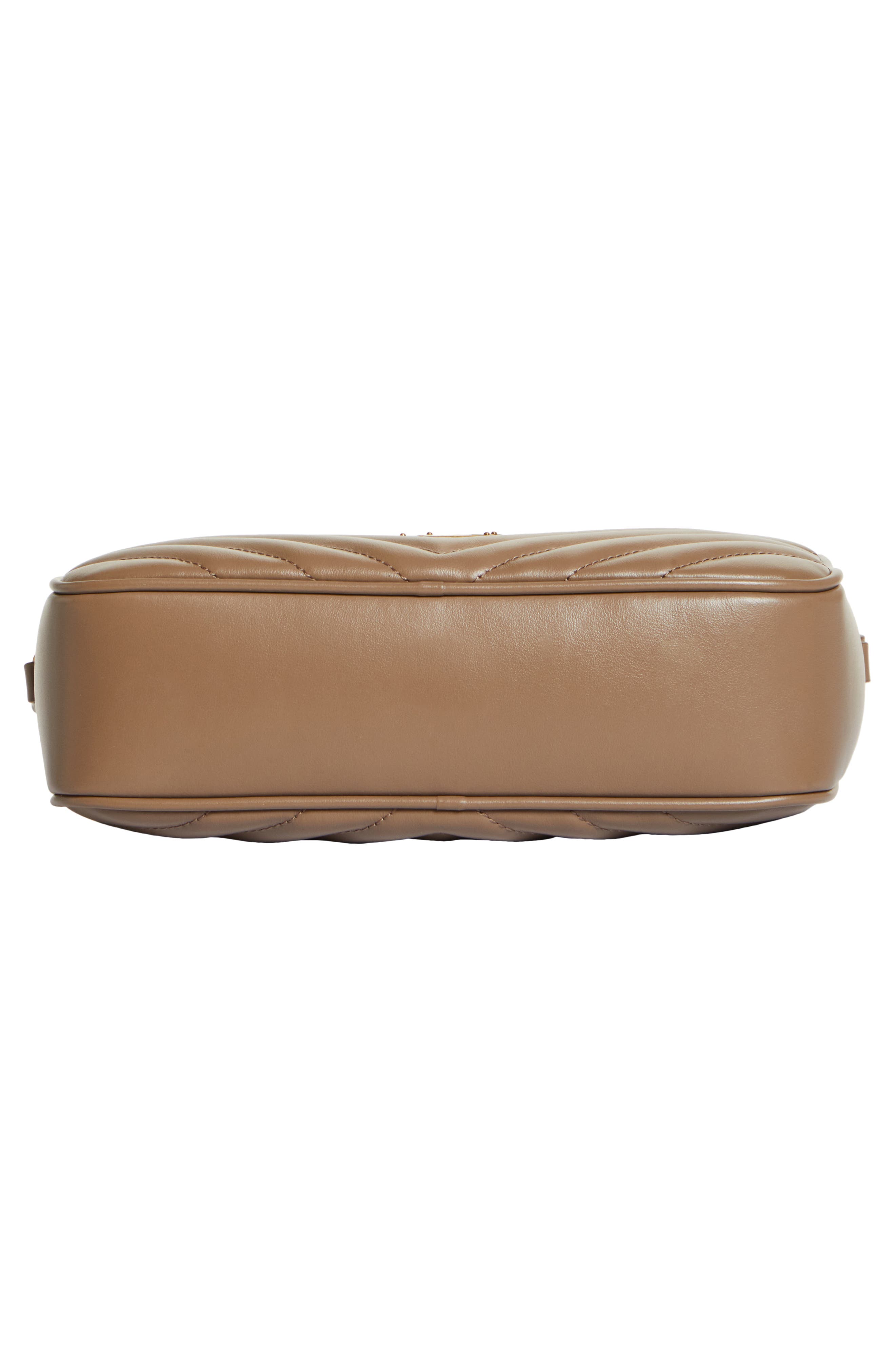 Lou Leather Camera Bag, Alternate, color, TAUPE/GOLD