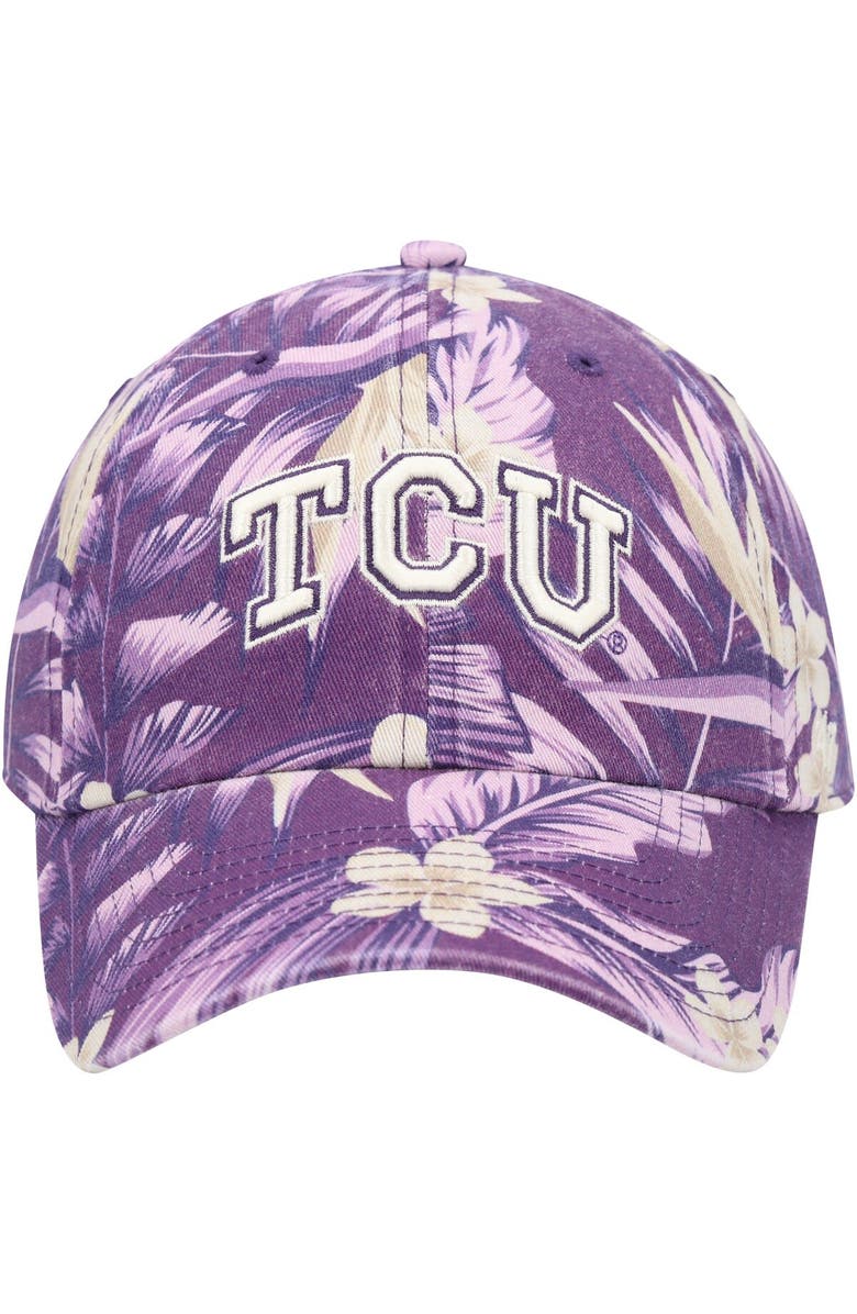 '47 Men's '47 Purple TCU Horned Frogs Tropicalia Clean Up Adjustable Hat, Alternate, color, 
