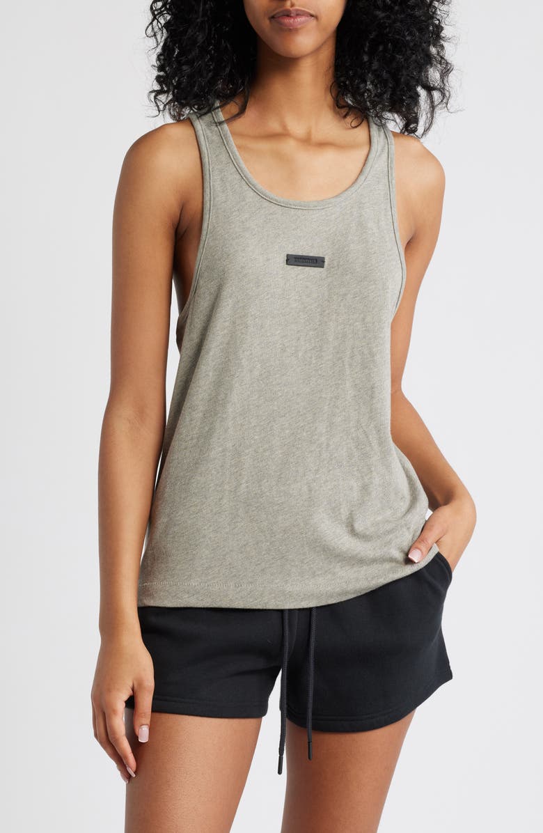 Fear of God Essentials Logo Cotton Blend Tank, Main, color,