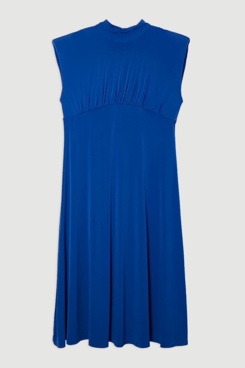 Jersey Short Sleeve Maxi Dress, Alternate, color, Cobalt