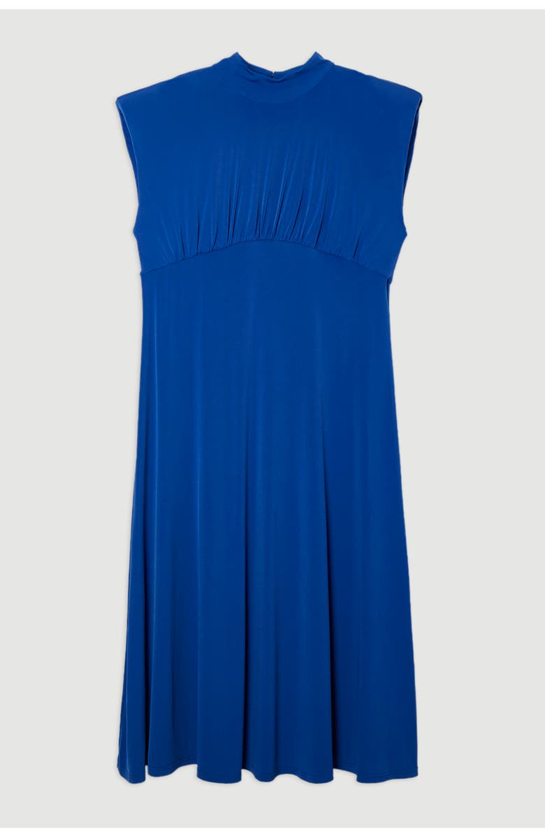 Karen Millen Jersey Short Sleeve Maxi Dress, Alternate, color, Cobalt
