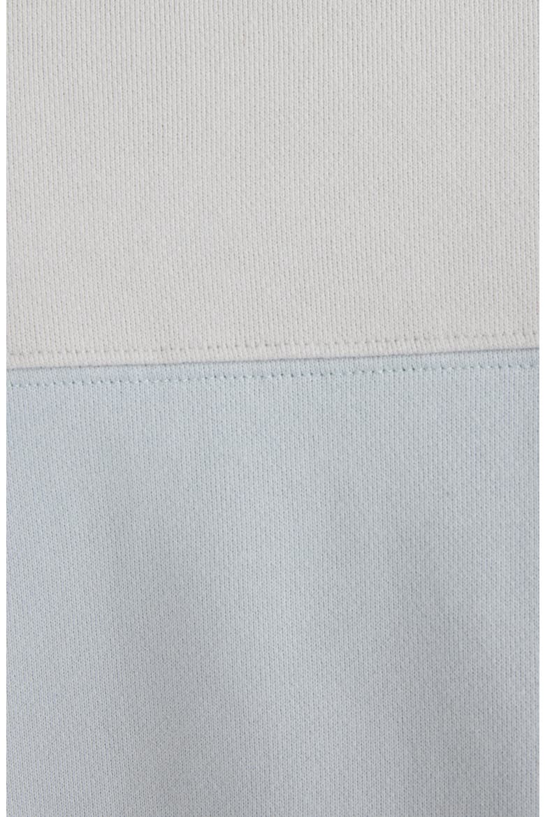 Stripe Polo Sweatshirt, Alternate, color, LIGHT BLUE/ GREY