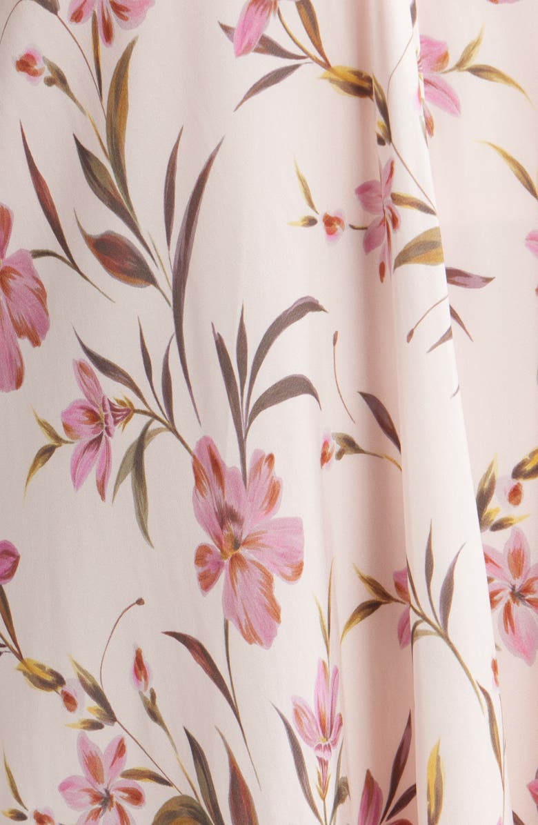 Parker The Emerson Floral Strapless Maxi Dress, Alternate, color, Barely Pink