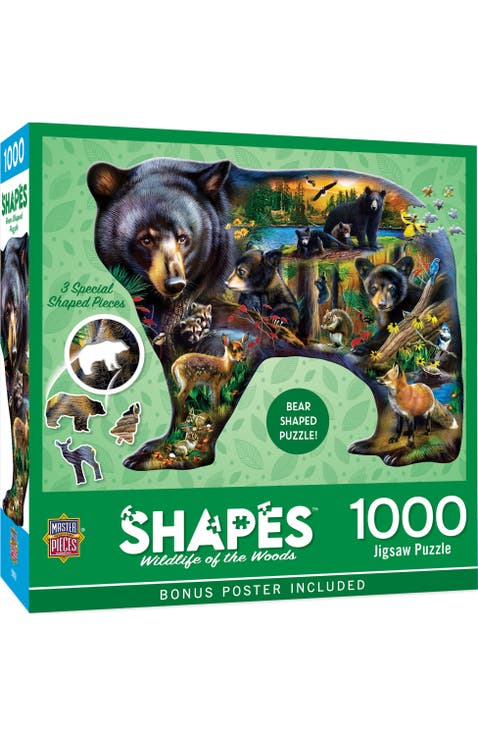 Wildlife of the Woods 1000 Shaped Puzzle