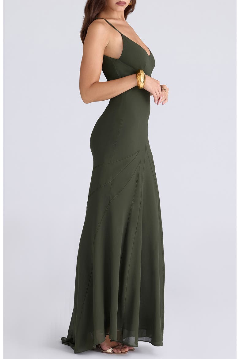 Sacha Georgette Gown, Alternate, color, FOREST GREEN