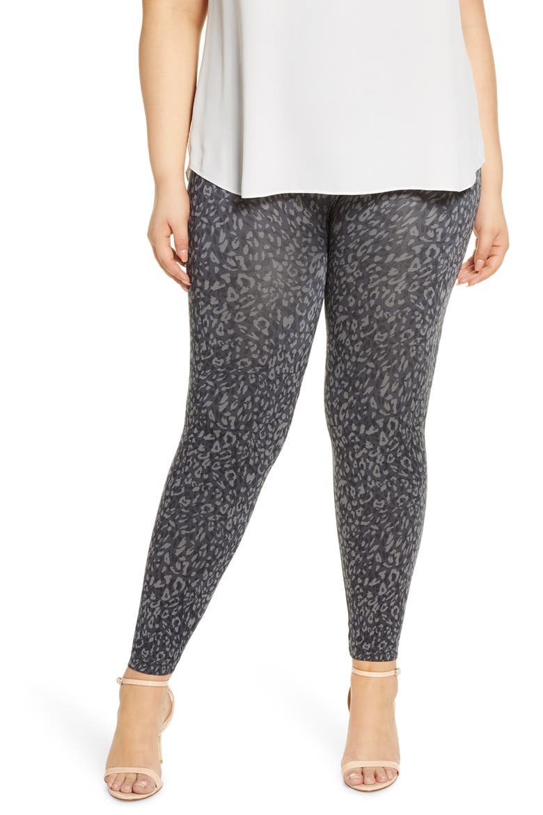 Look At Me Now Seamless Leggings, Main, color, INDIGO LEOPARD