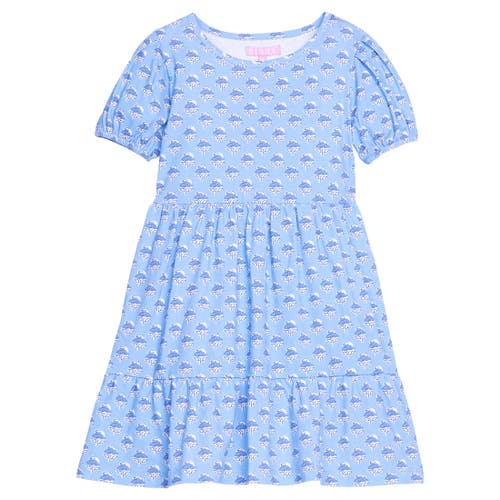 Bisby Kids' Tiered Smita Dress In Blue