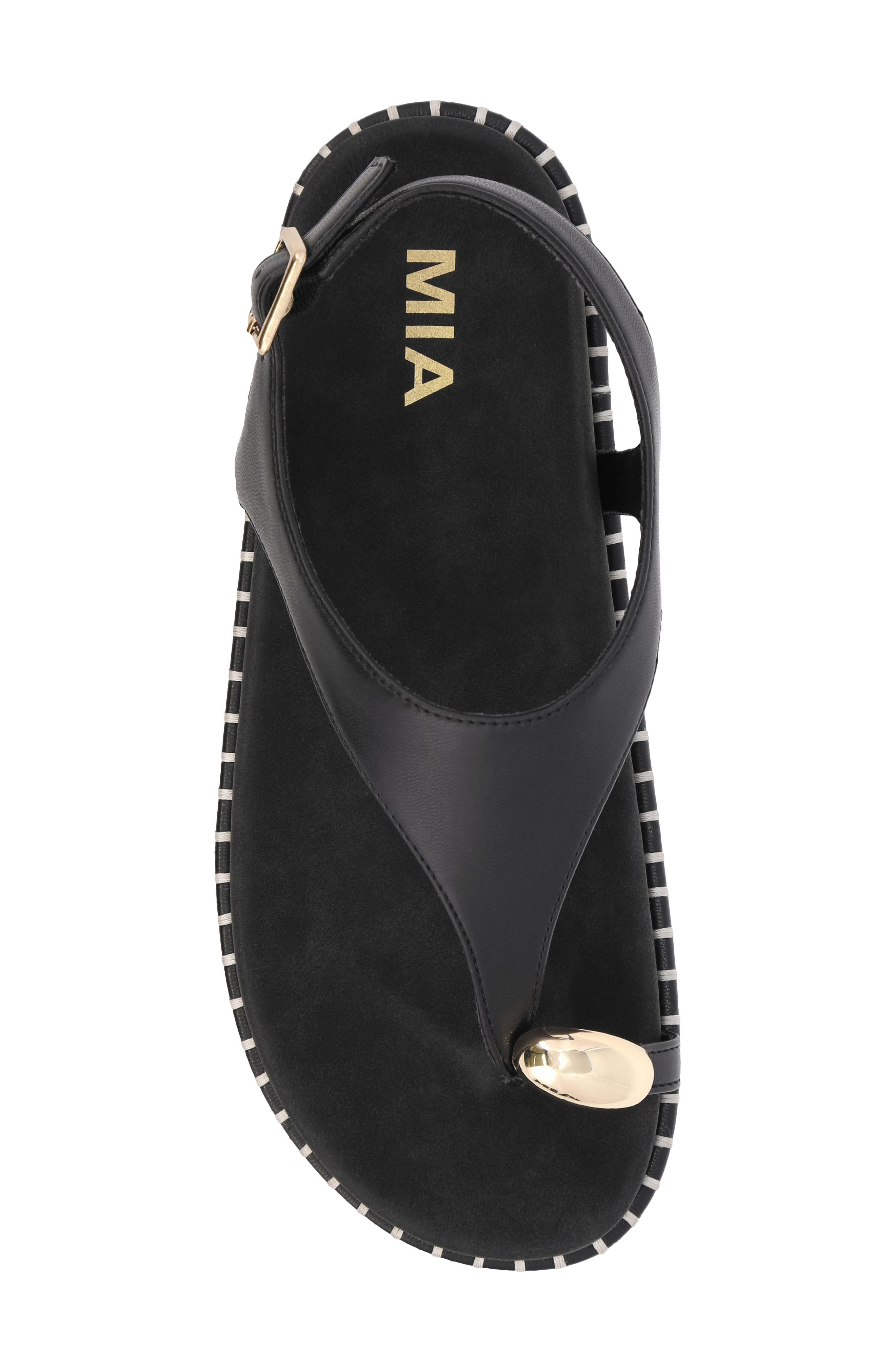 MIA Leilah Slingback Platform Sandal, Alternate, color, Black