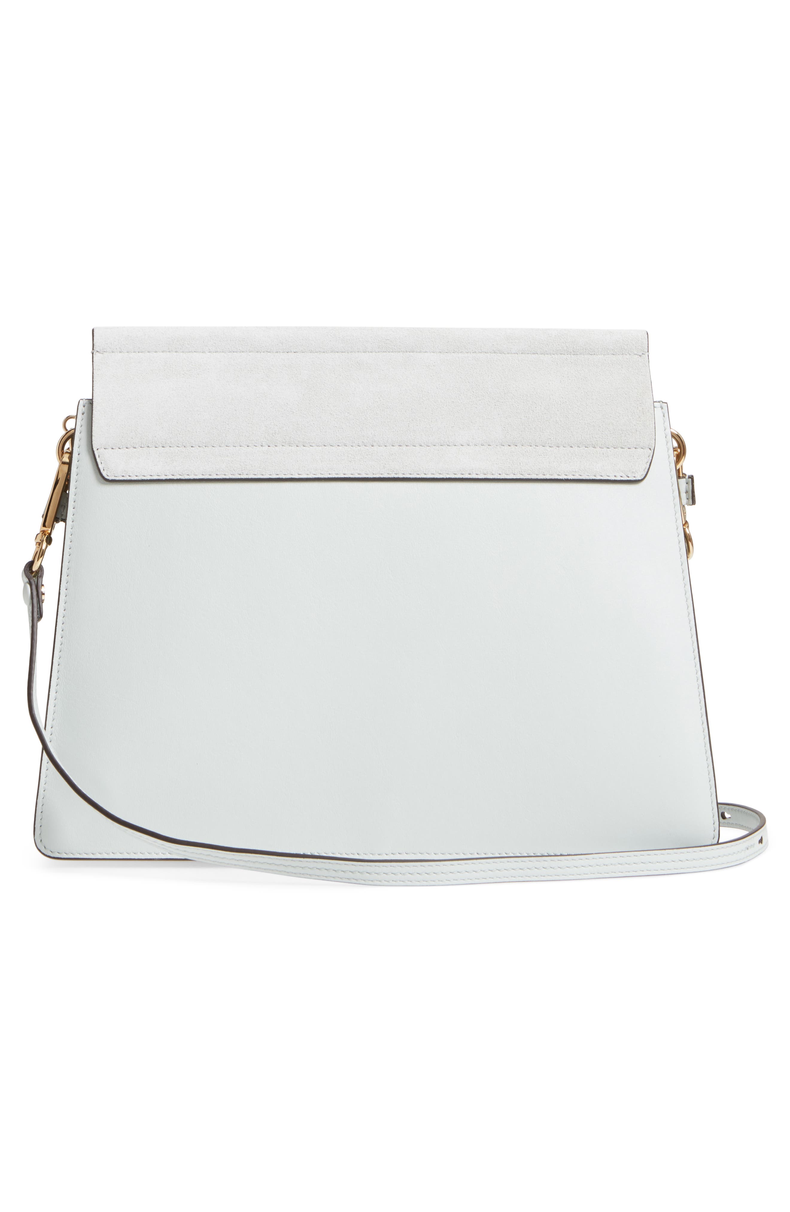 Chloé Faye Calfskin Suede & Leather Shoulder Bag, Alternate, color, 