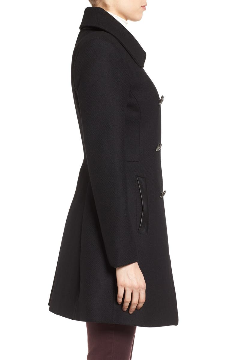 Trina Turk Wool Blend Military Coat, Alternate, color, 