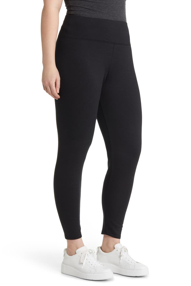High Waist Ankle Leggings, Alternate, color, BLACK