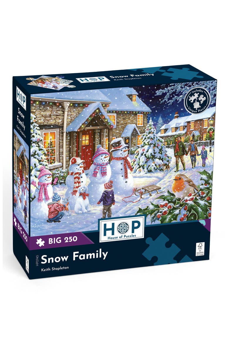 Snow Family Big 250-Piece Jigsaw Puzzle, Main, color, NONE