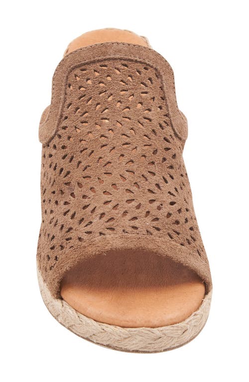Andre Assous André Assous Nissa Espadrille Wedge Slide Sandal In Cuero