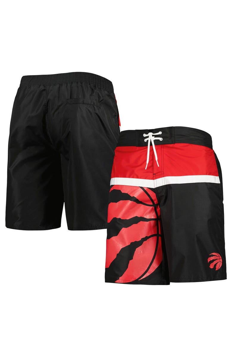 G-III SPORTS BY CARL BANKS Men's G-III Sports by Carl Banks Black Toronto Raptors Sea Wind Swim Trunks, Main, color, Black