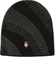 Kurt Geiger London Crystal Wave Monochrome Beanie