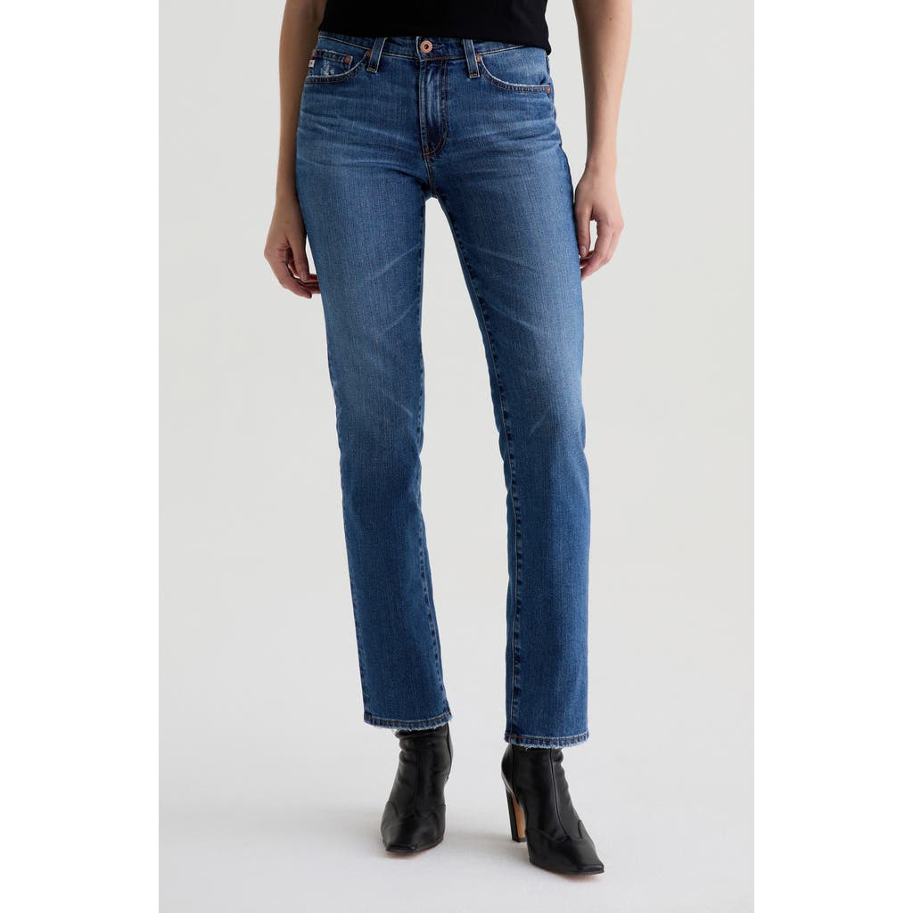 Ag Sandra Low Rise Straight Jeans In 15 Years Prue In Blue
