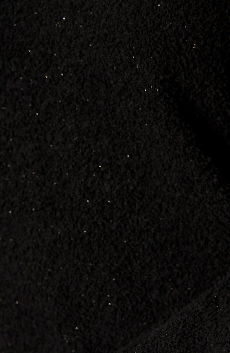 Sanctuary Teddy Shine Sweater, Alternate, color, Black