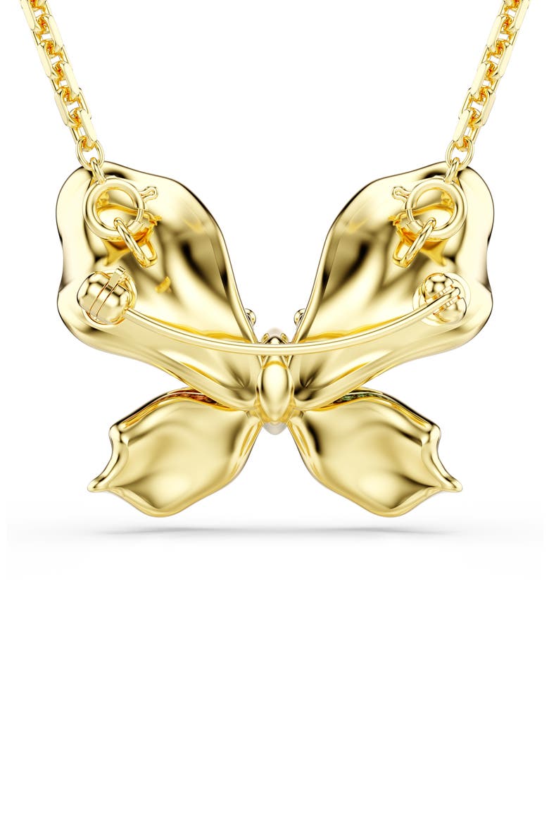 Idyllia Crystal Butterfly Brooch & Pendant Necklace, Alternate, color, MULTICOLORED