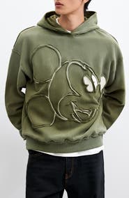 Desigual Mickey Mouse Cotton Hoodie