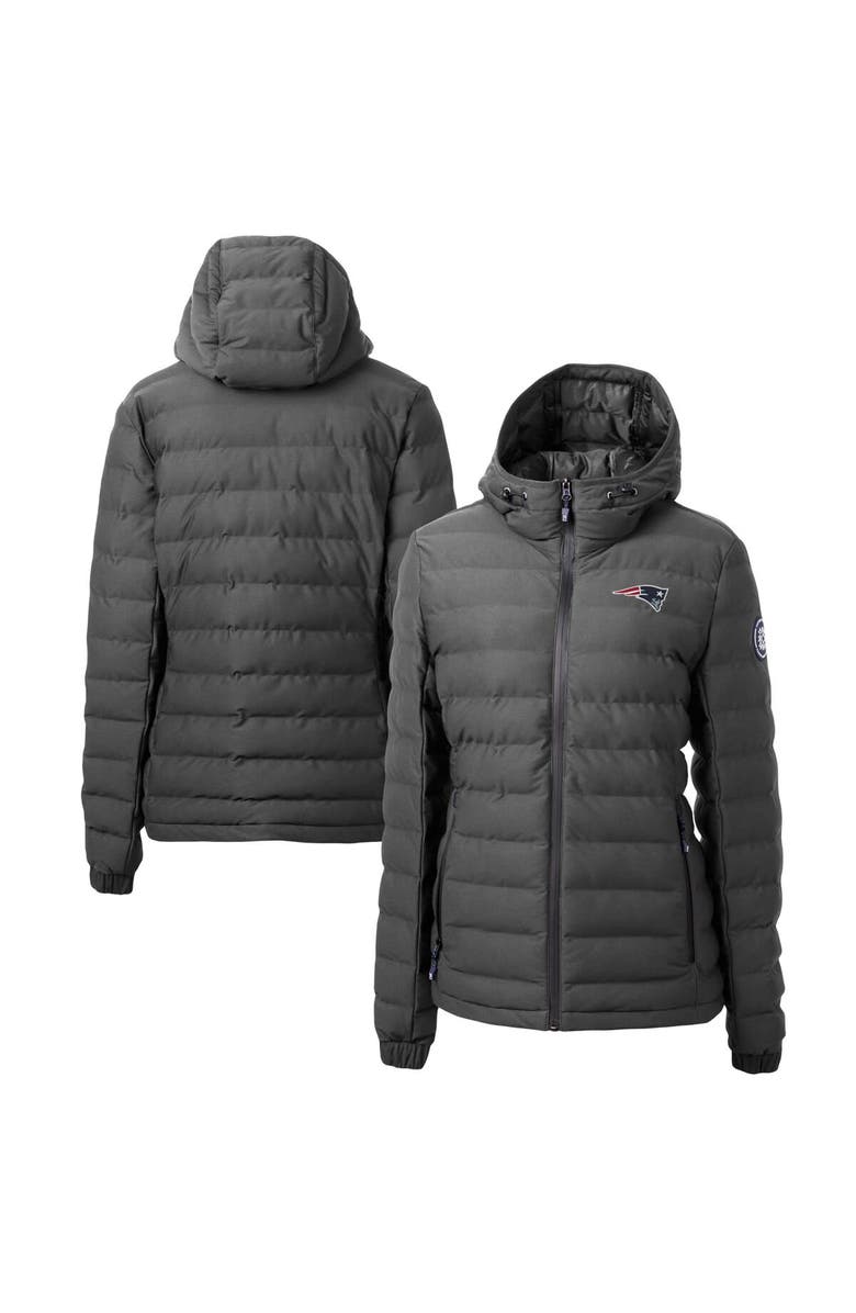 Cutter & Buck Women's Cutter & Buck  Gray New England Patriots Mission Ridge Repreve Eco Insulated Full-Zip Puffer Jacket, Main, color, 