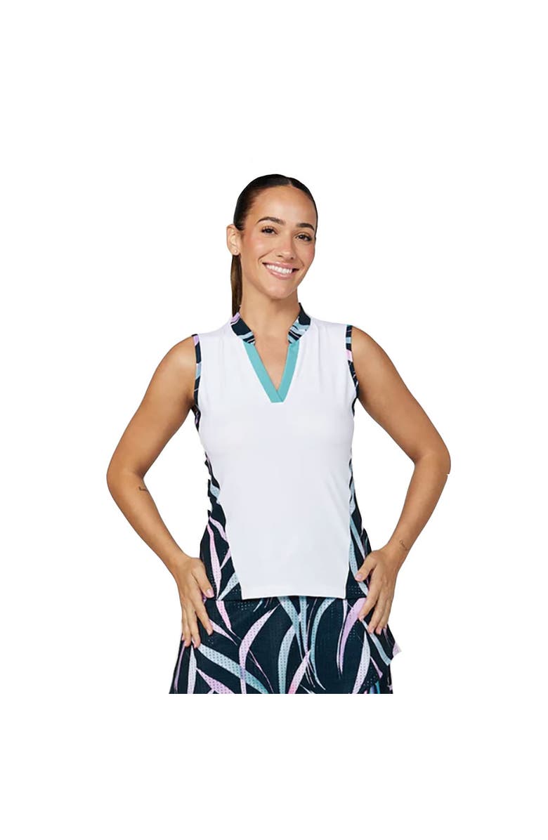 Sofibella Isla Bonita Sleeveless Womens Tennis Shirt, Main, color, Isla Bonita
