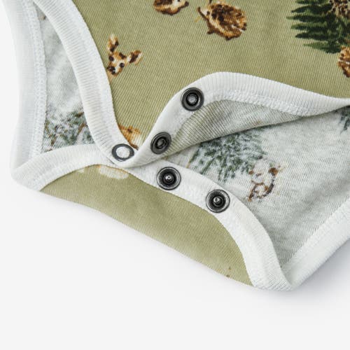 Milkbarn Organic Cotton One Piece In Green