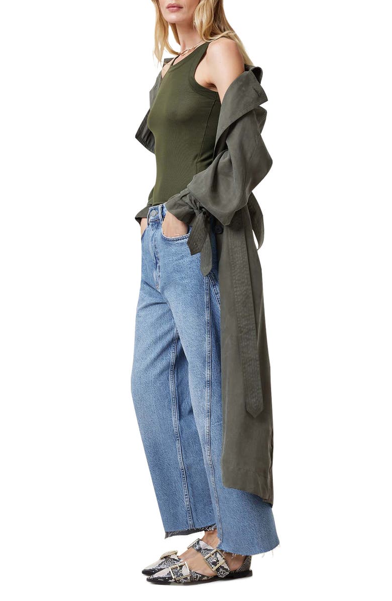 AllSaints Rina Rib Tank, Alternate, color, Grape Leaf Green